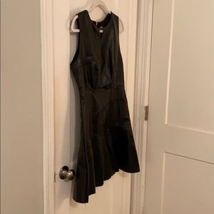 SHE & SKY black faux leather dress